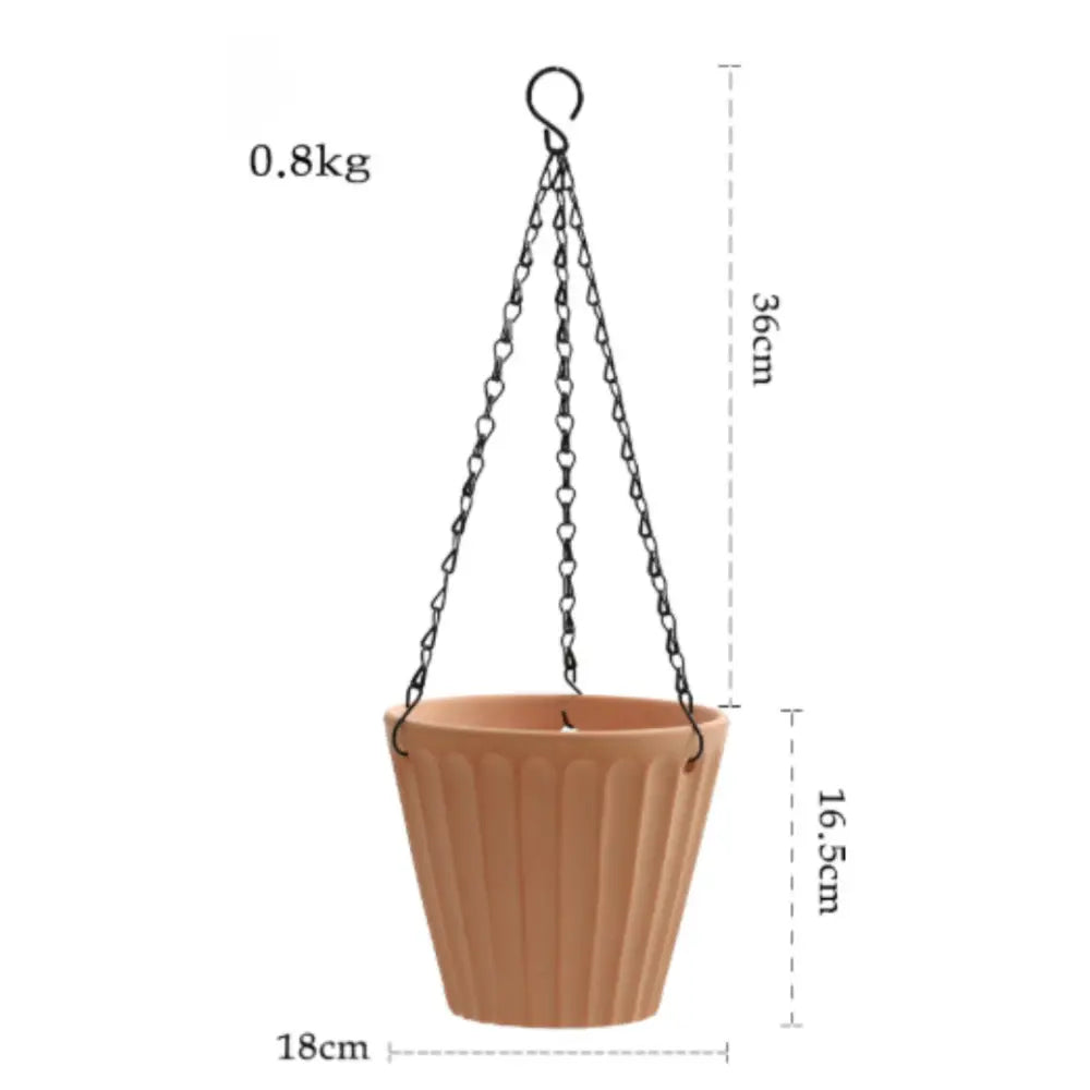 Pot de fleur suspension pour plantes - Jaune mat