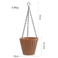 Pot de fleur suspension pour plantes - Marron café