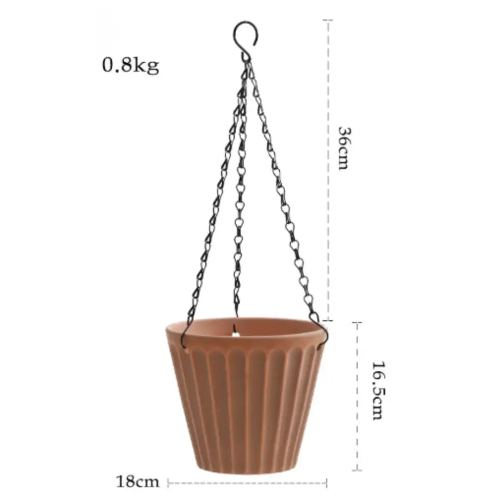 Pot de fleur suspension pour plantes - Marron café