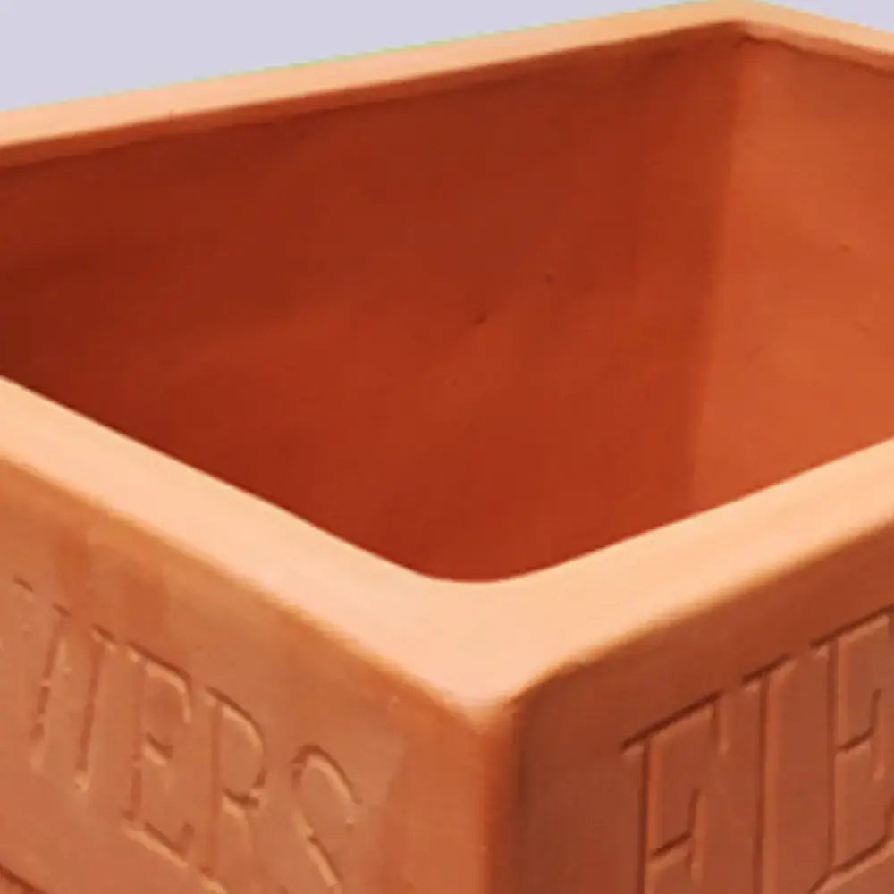 Pot de fleurs carrés en terre cuite design