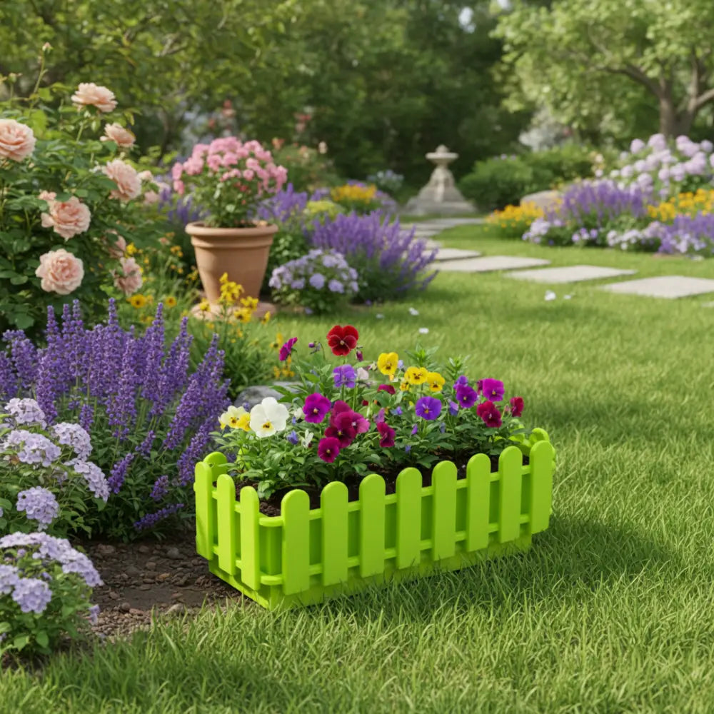 Pot de fleurs colorés