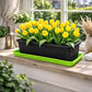 Soucoupe jardinière rectangulaire 40 cm - Vert