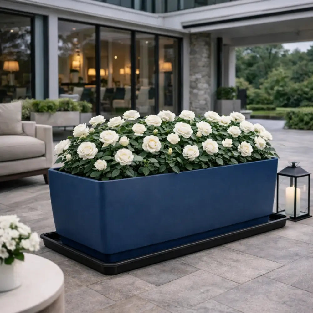 Soucoupe jardinière rectangulaire 80 cm