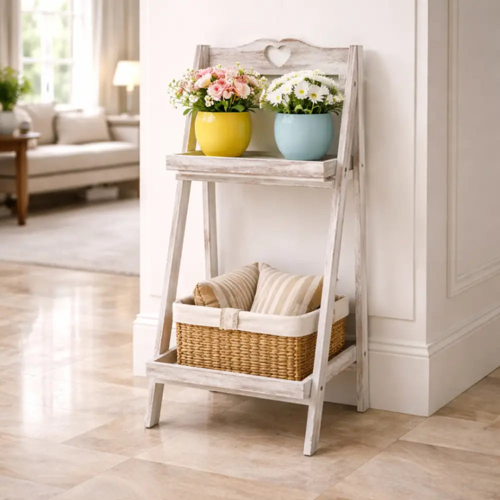 Support blanc pour plante