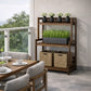 Support en bois pour plante