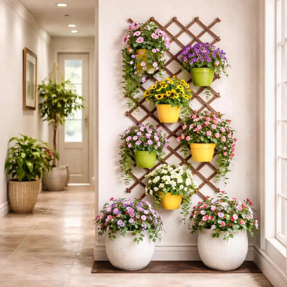 Support mural plantes grimpante