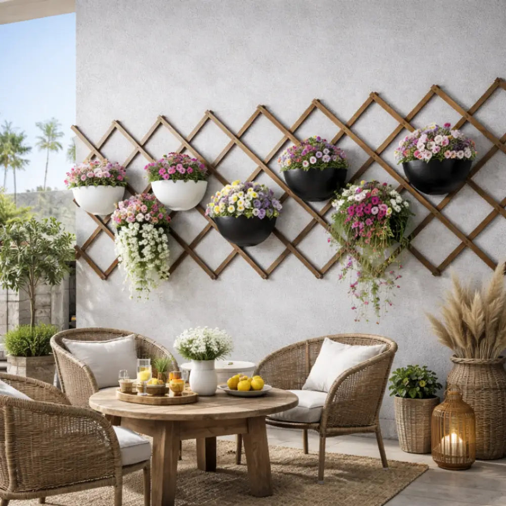 Support mural plantes grimpante