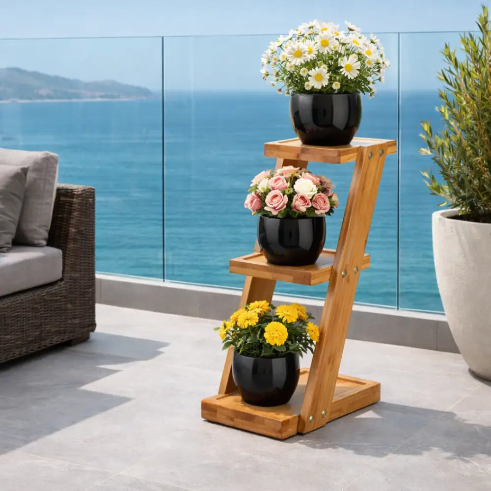 Support plante escalier