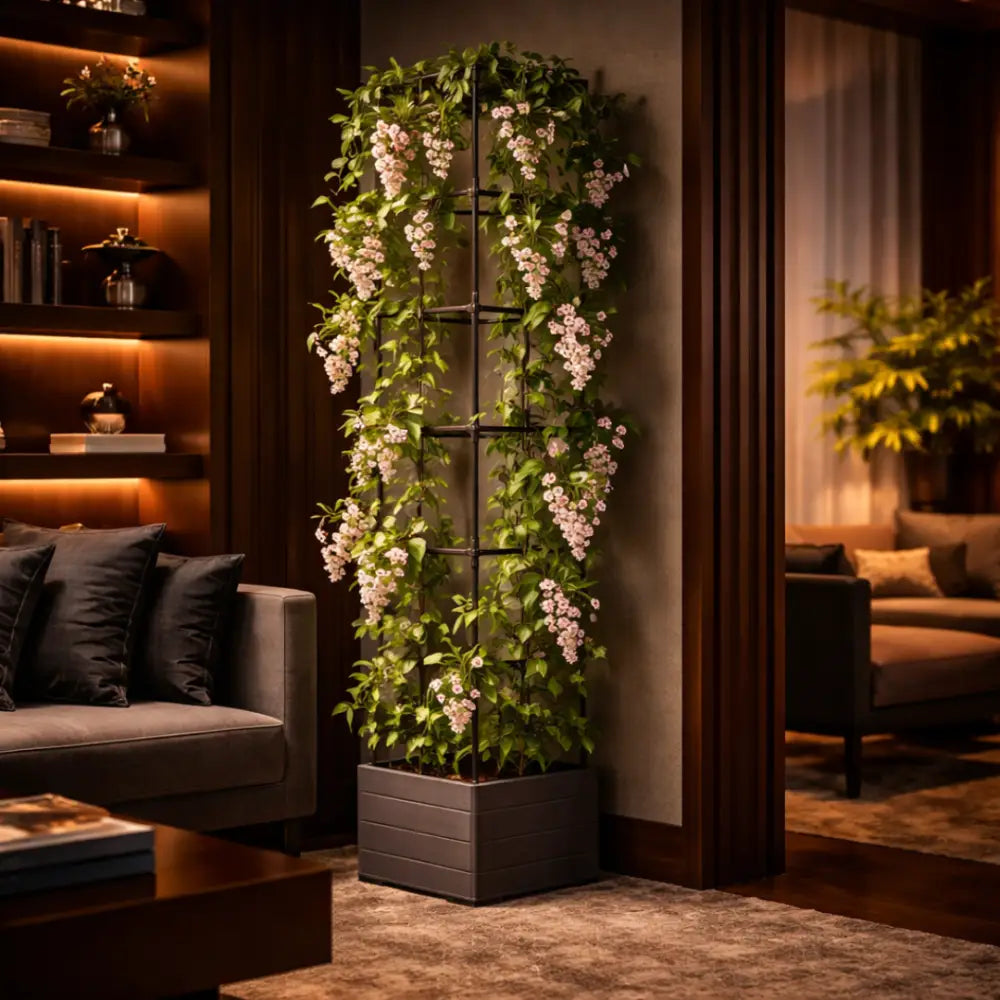 Support plante grimpante terrasse