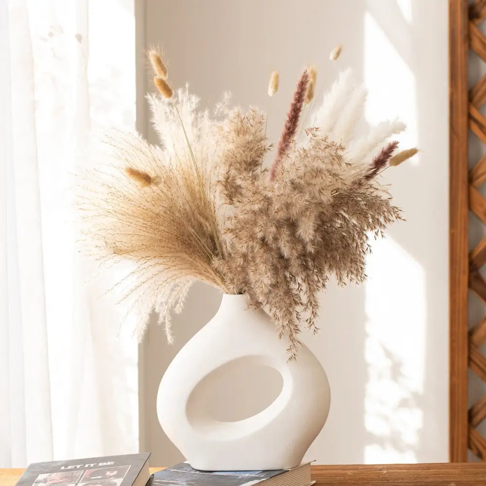 Vase avec pampa