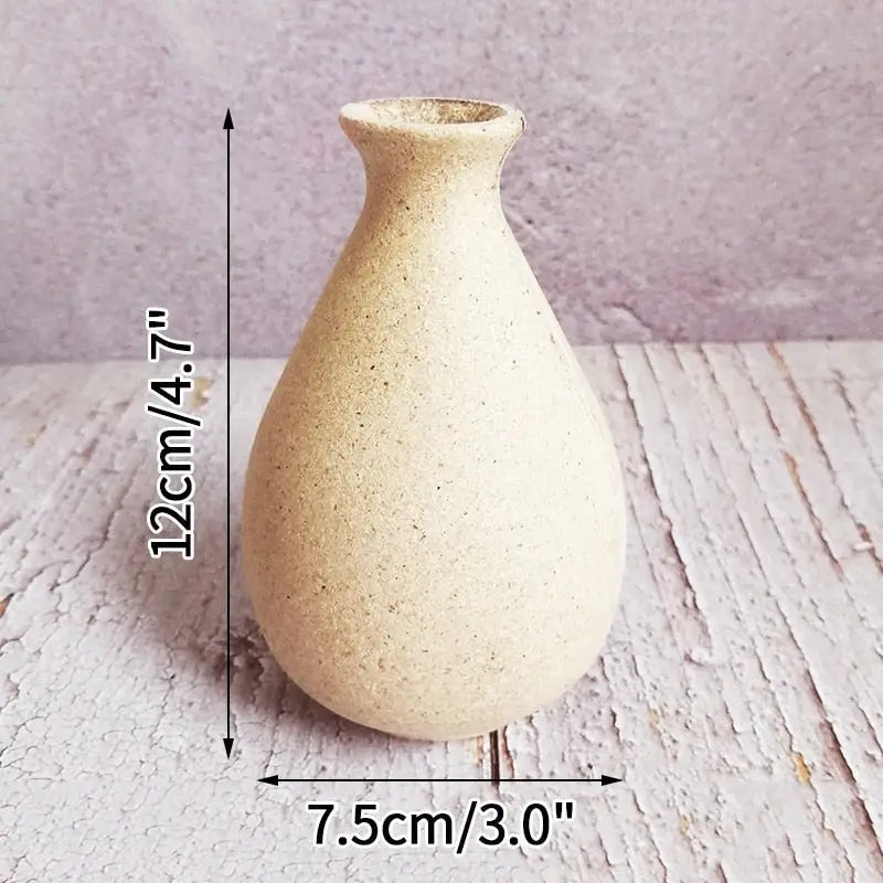 Vase blanc bois - B