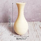 Vase blanc bois - C