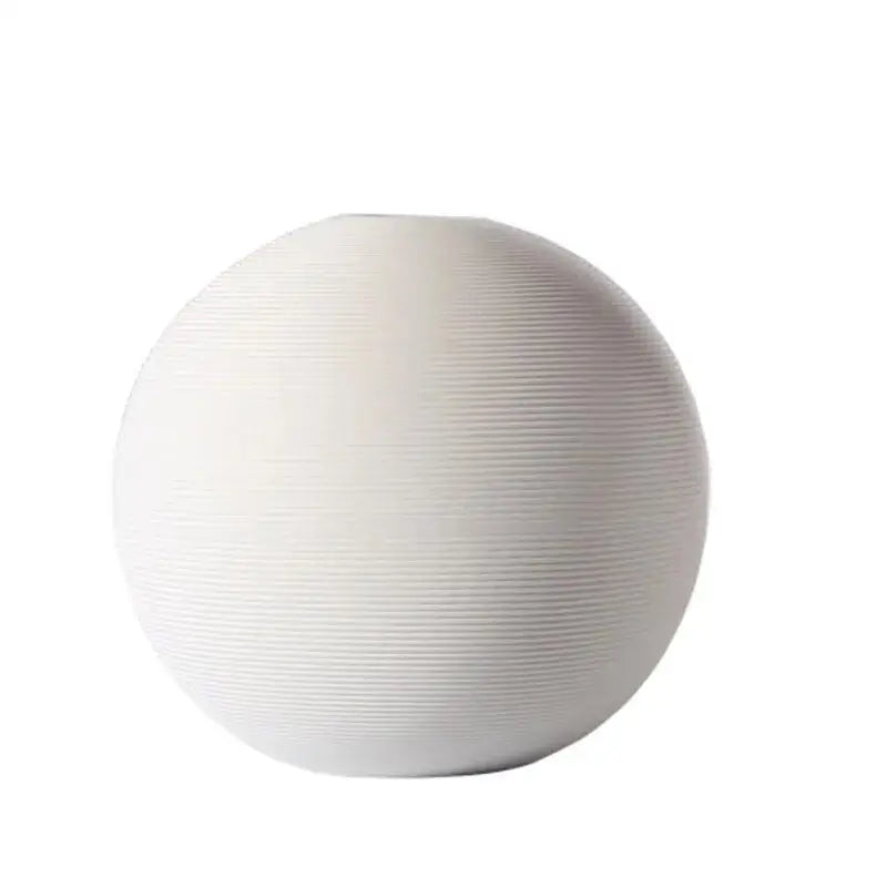 Vase boule blanc