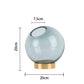 Vase boule en verre - Bleu / Grand - Décoration intérieure