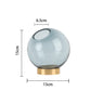 Vase boule en verre - Bleu / Moyen - Décoration intérieure