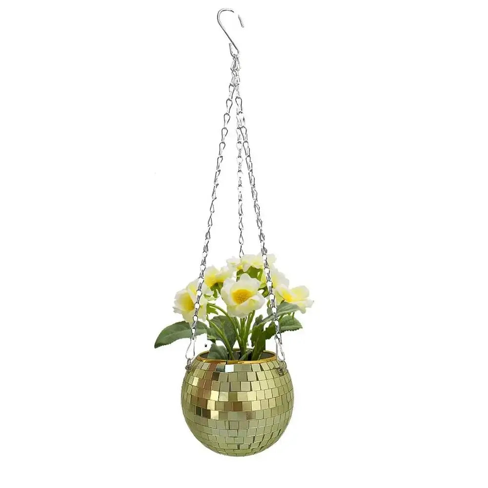 Vase boule suspendu