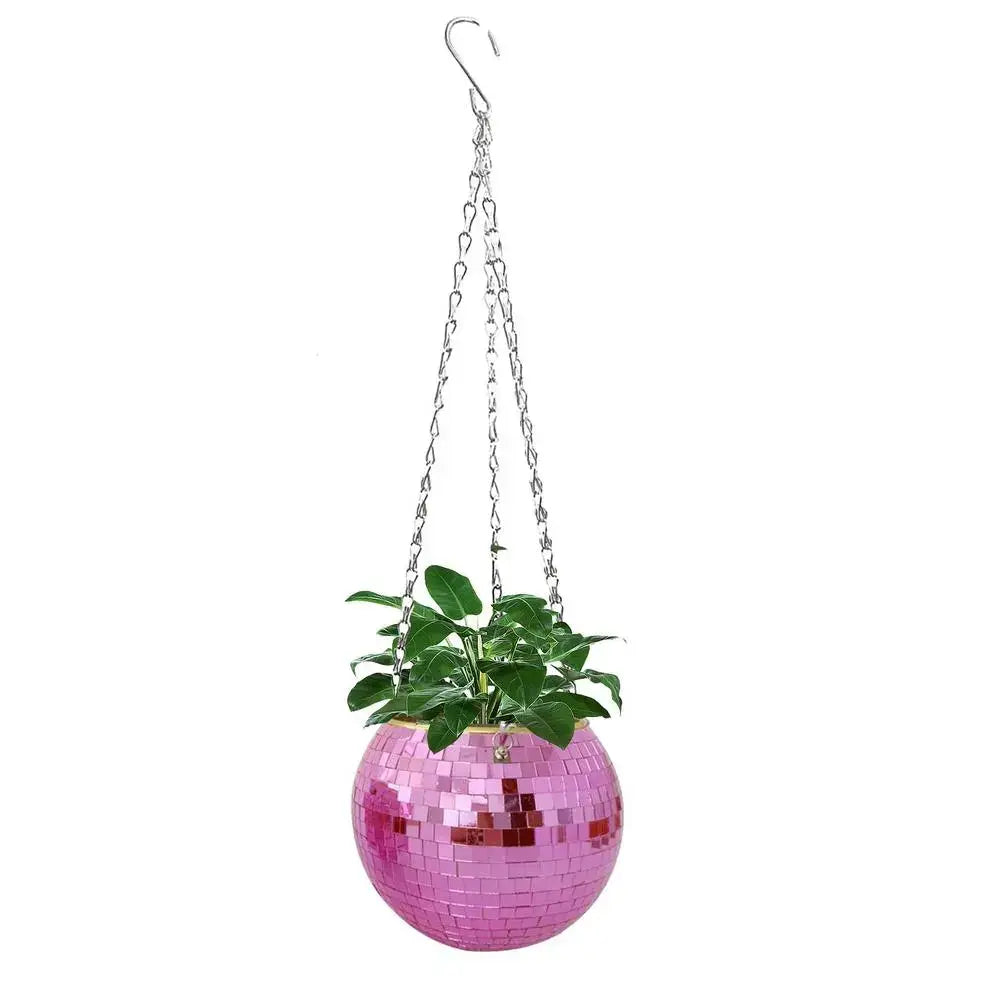 Vase boule suspendu