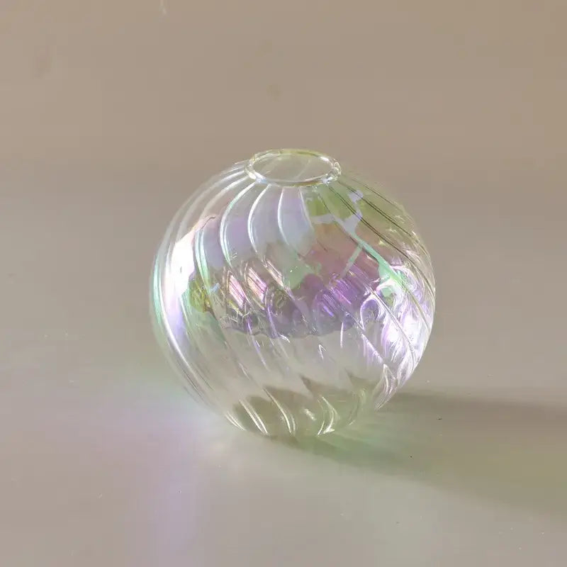 Vase boule transparent