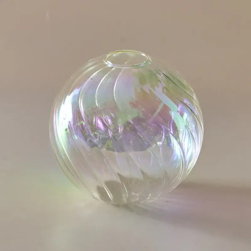 Vase boule transparent