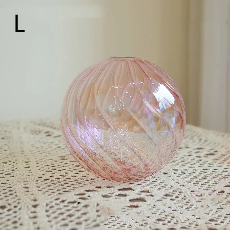 Vase boule verre - Rose / L - Décoration intérieure