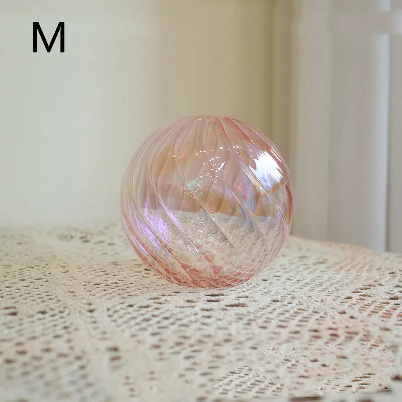 Vase boule verre - Rose / M - Décoration intérieure