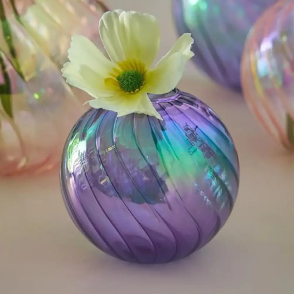 Vase boule verre - Violet / L - Décoration intérieure