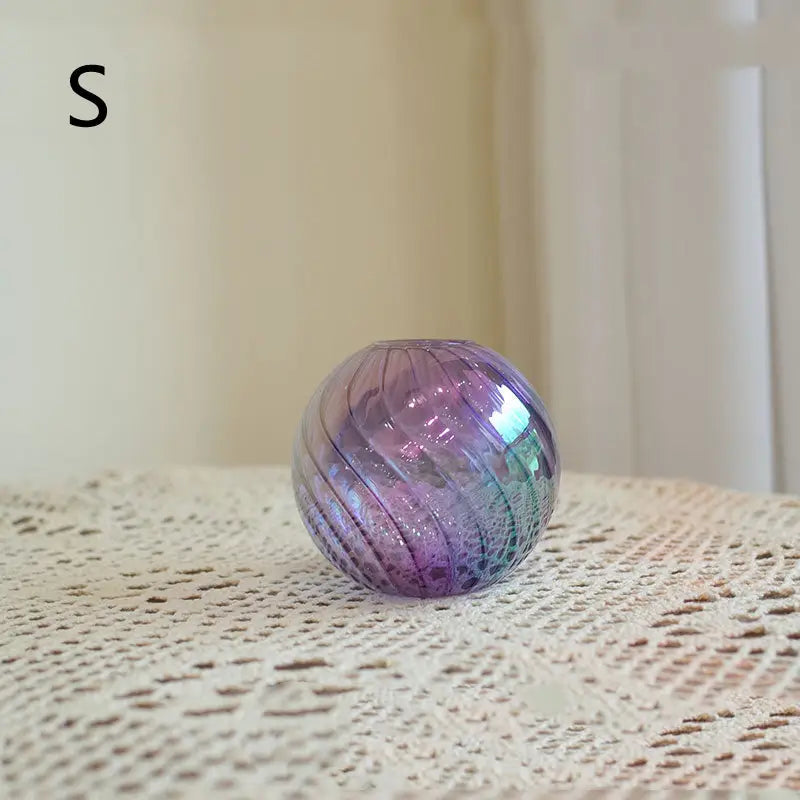 Vase boule verre - Violet / S - Décoration intérieure