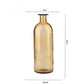Vase bouteille en verre - Doré / 20 cm