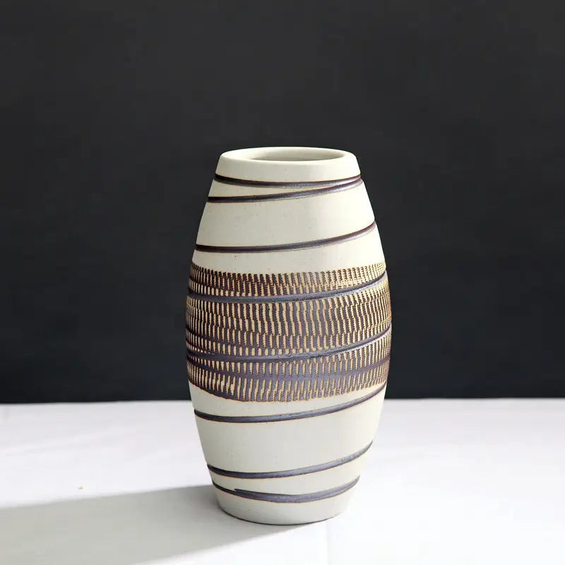 Vase céramique beige - Moyen