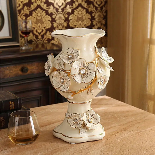 Vase ceramique blanc design