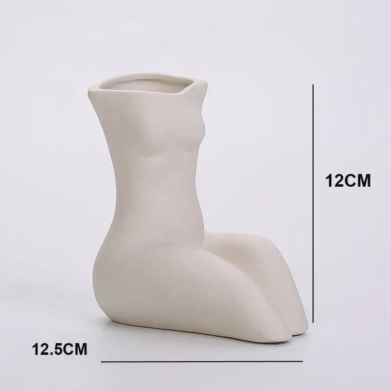 Vase céramique corps femme