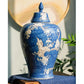 Vase chinois bleu