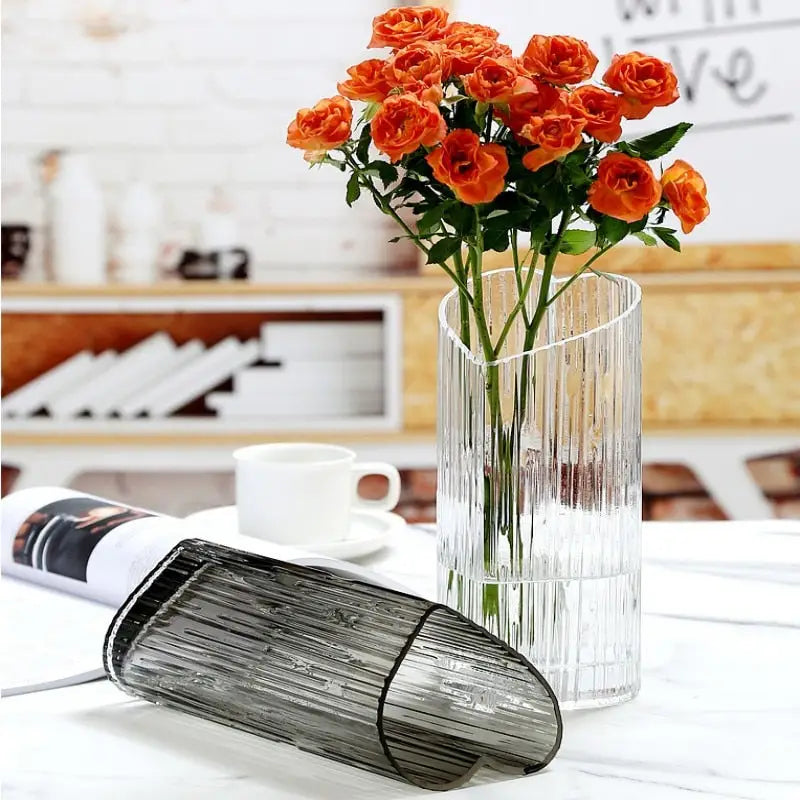 Vase coeur en verre