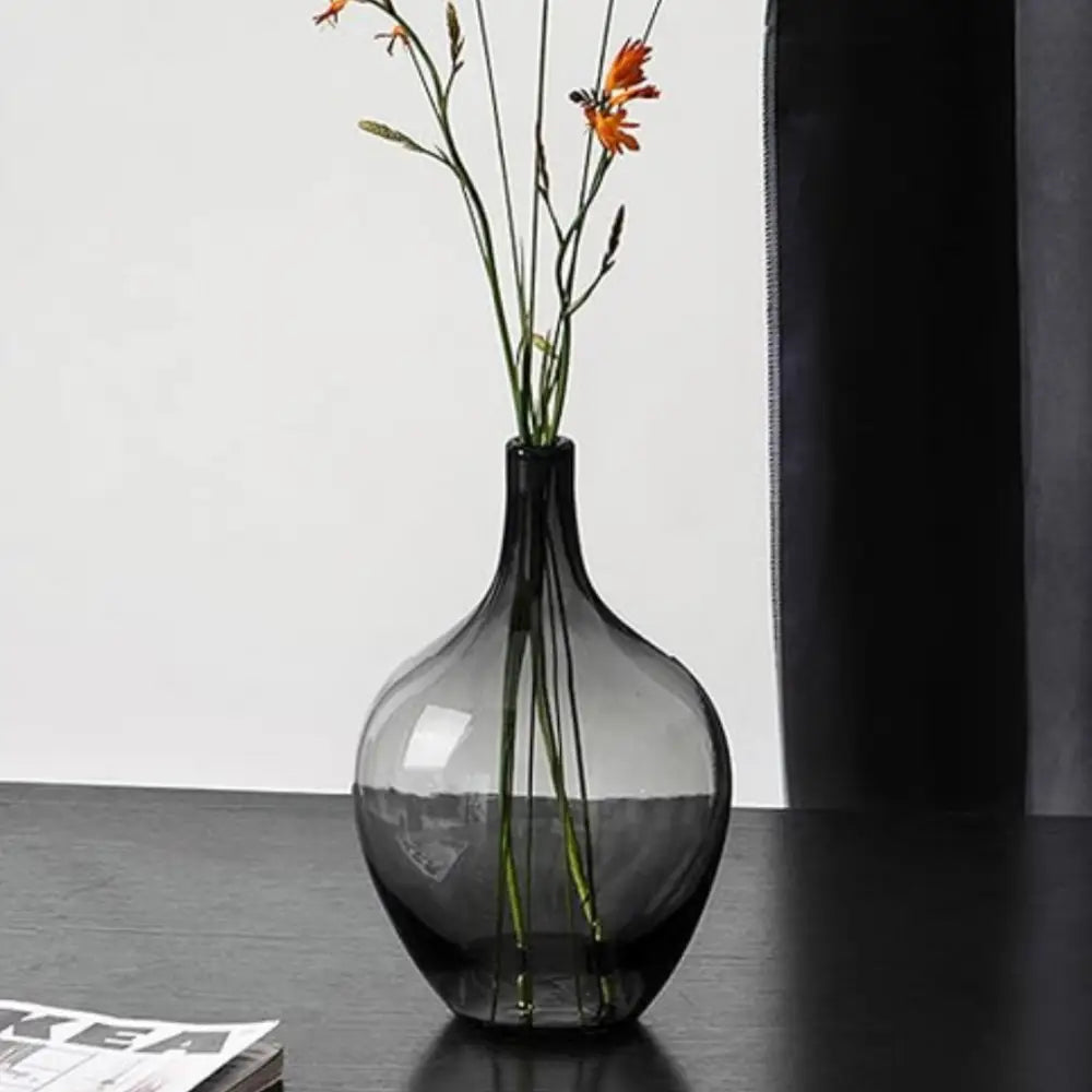 Vase dame jeanne noir - Grand