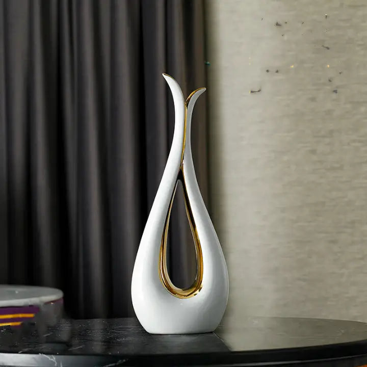 Vase en céramique blanc