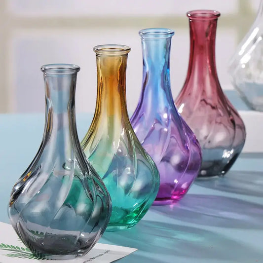 Vase en verre coloré