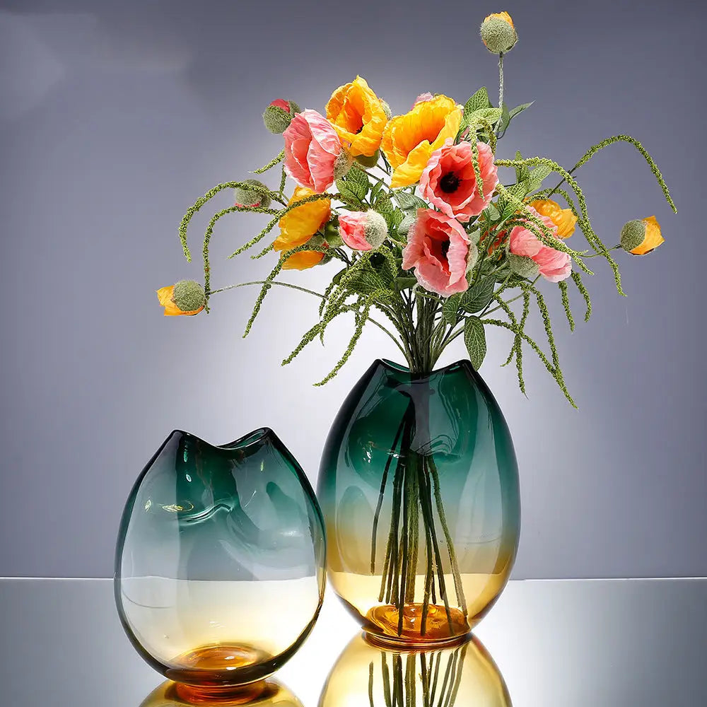 Vase en verre soufflé