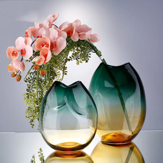 Vase en verre soufflé