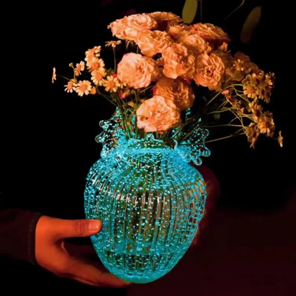 Vase en verre transparent lumineux - Décoration intérieure