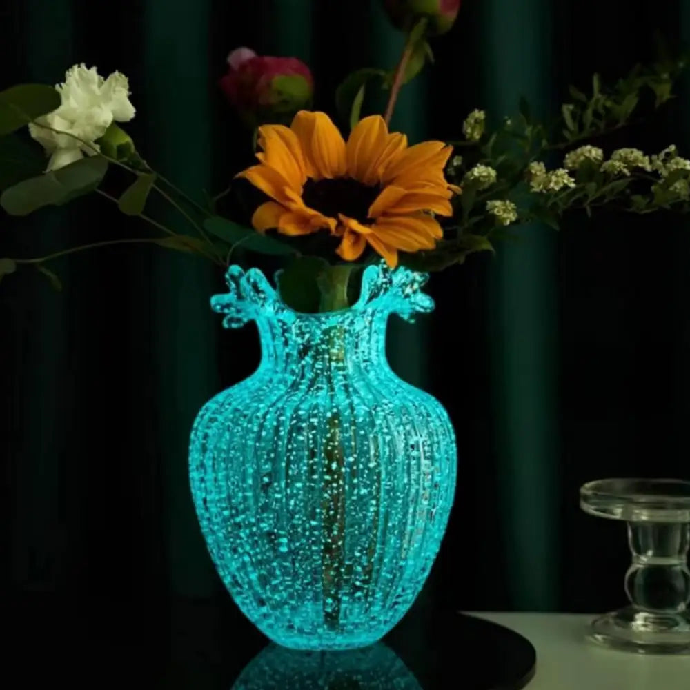 Vase en verre transparent lumineux - Décoration intérieure