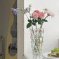 Vase en verre transparent vintage