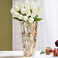 Vase en verre transparent vintage - Ambre / Grand
