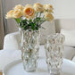 Vase en verre transparent vintage - Transparent / Moyen