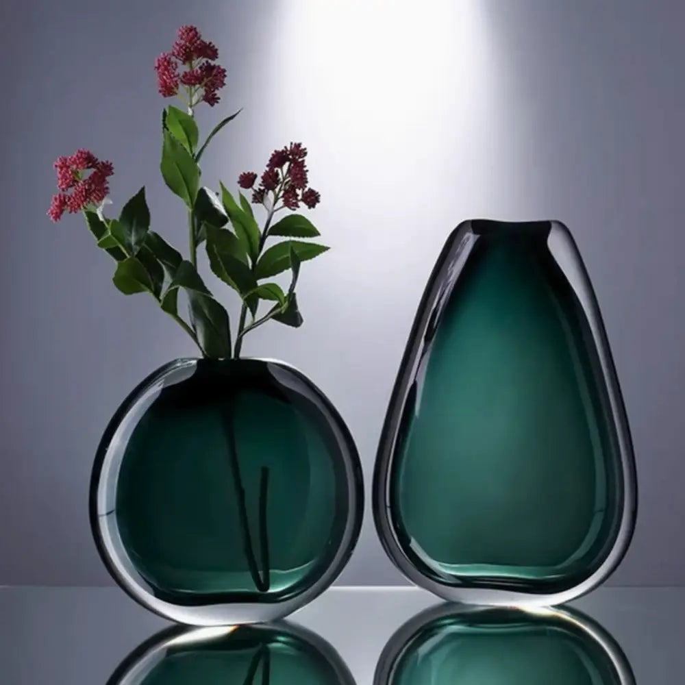 Vase en verre vert - Décoration intérieure
