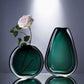 Vase en verre vert - Vert foncé / Petit - Décoration intérieure