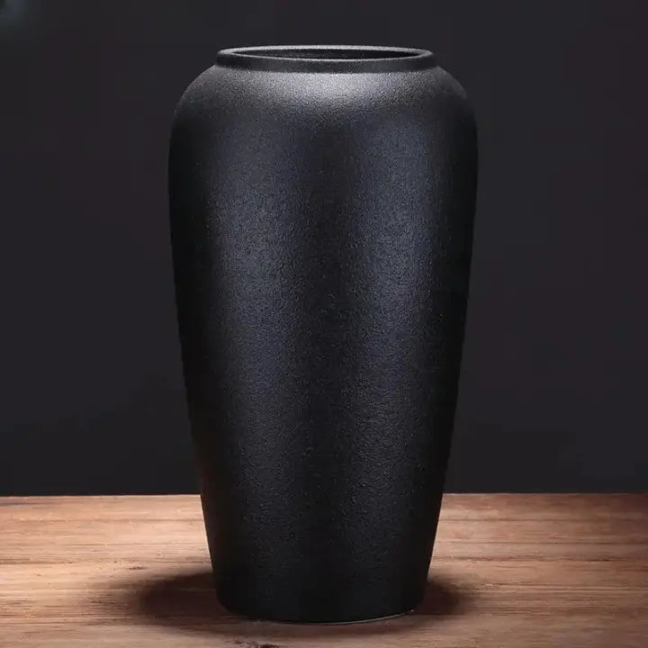 Vase noir mat - F