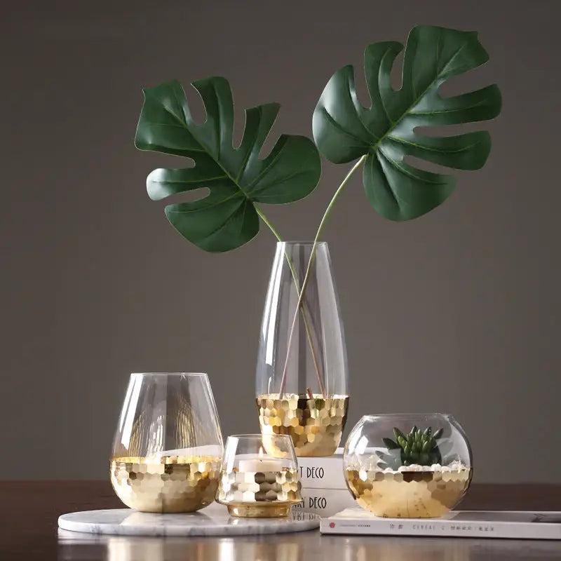 Vase verre transparent