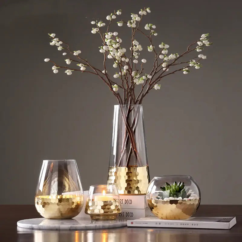 Vase verre transparent