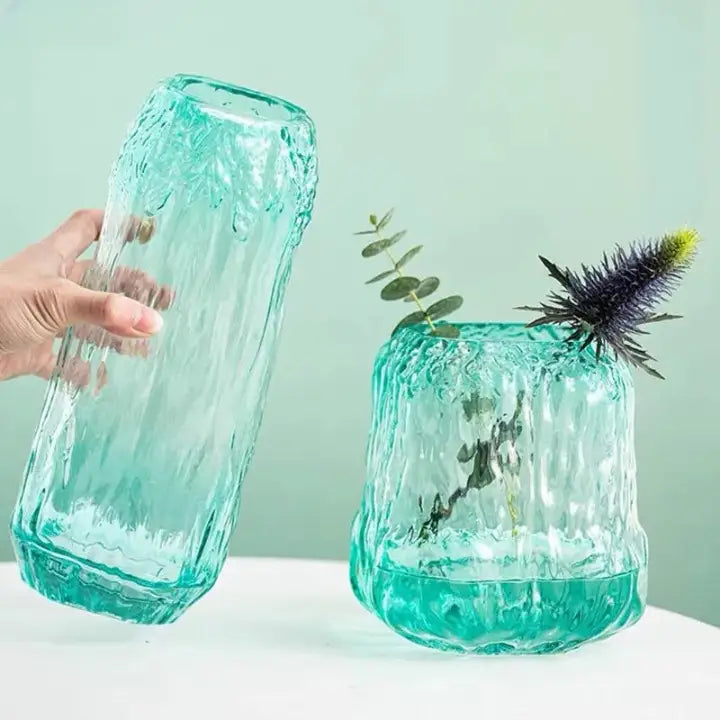 Vase vert transparent