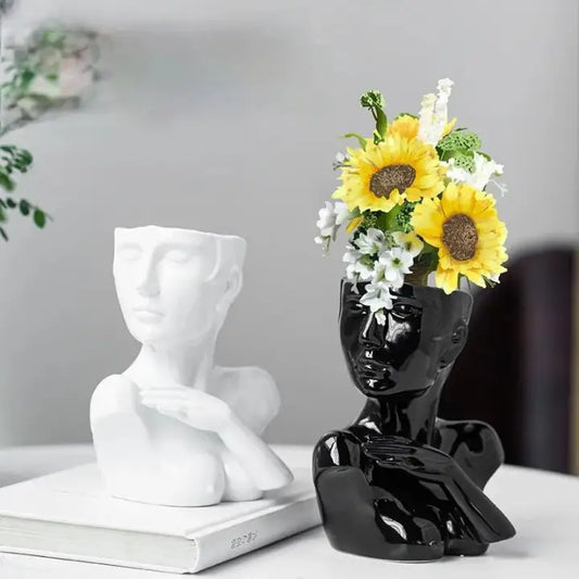 Vase visage femme